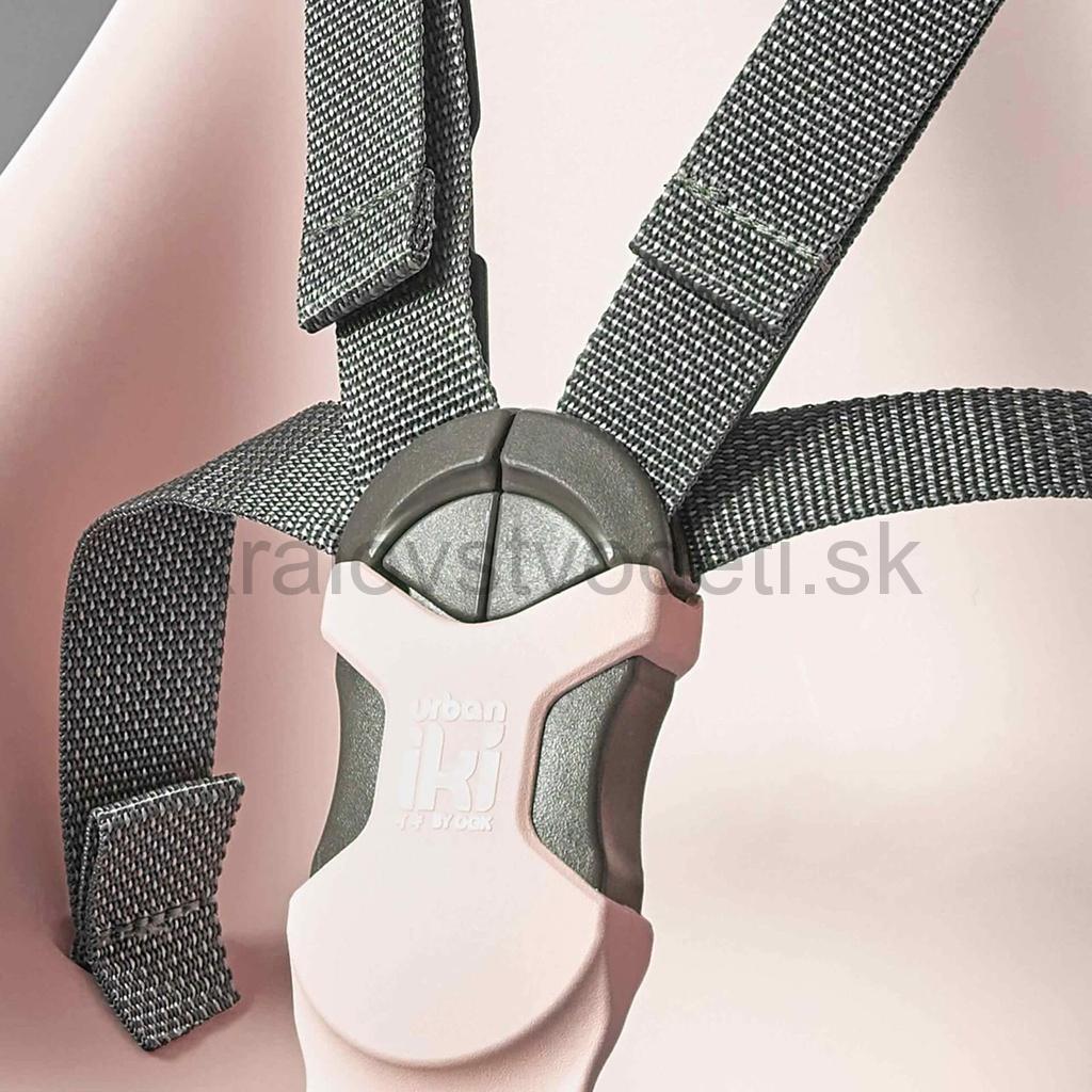 Predná sedačka na bicykel s adaptérom nosnosť 15kg, RUŽOVÁ s bielou