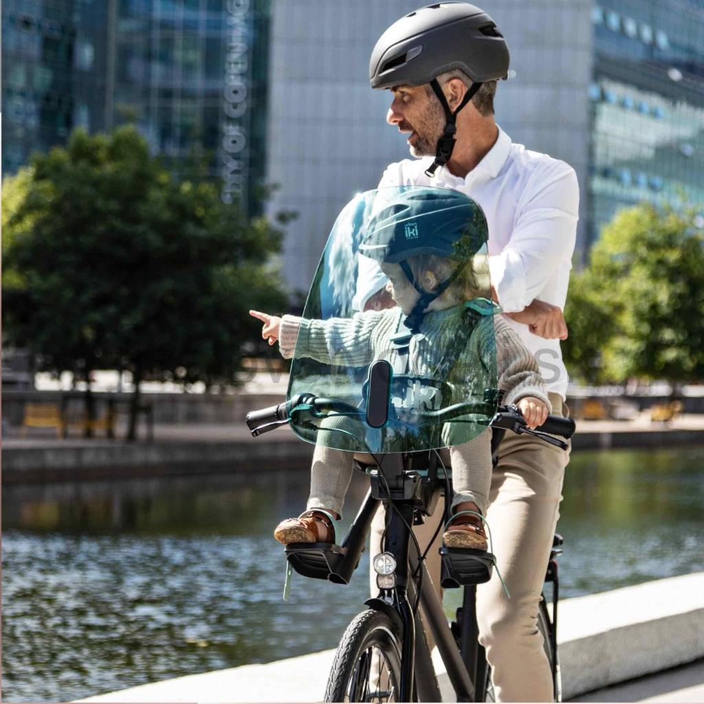 Predná sedačka na bicykel s adaptérom nosnosť 15kg, RUŽOVÁ s bielou