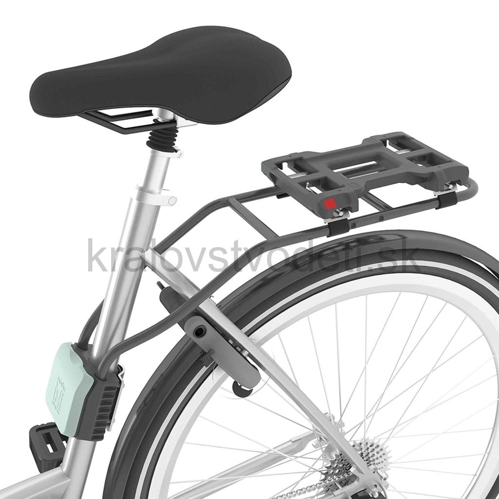 Zadná sedačka na bicykel s adaptérom a nosičom na rám SET, nosnosť 22kg BIELA s bežovou