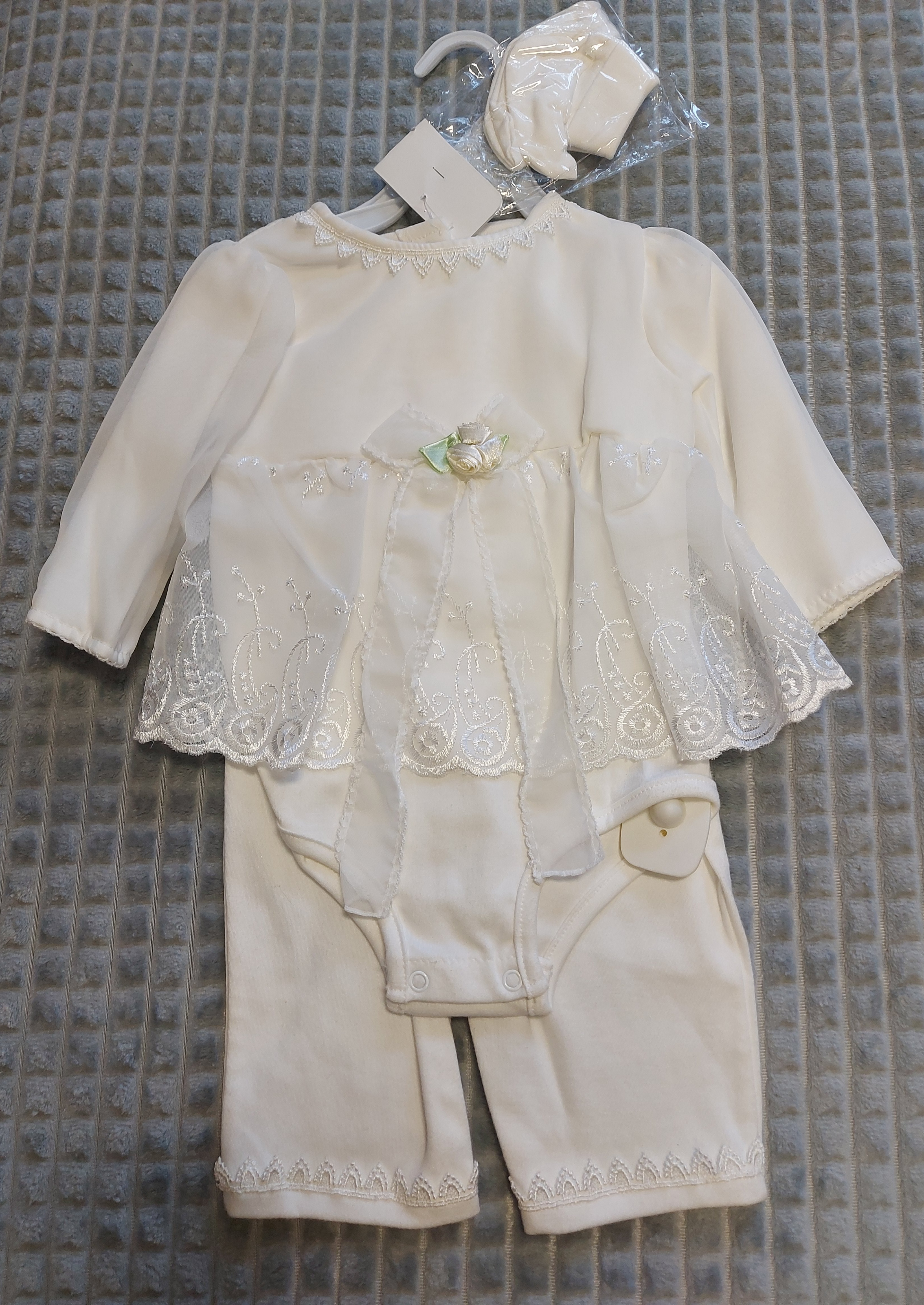 3-dielná súprava / krémová veľ. 12mesiacov