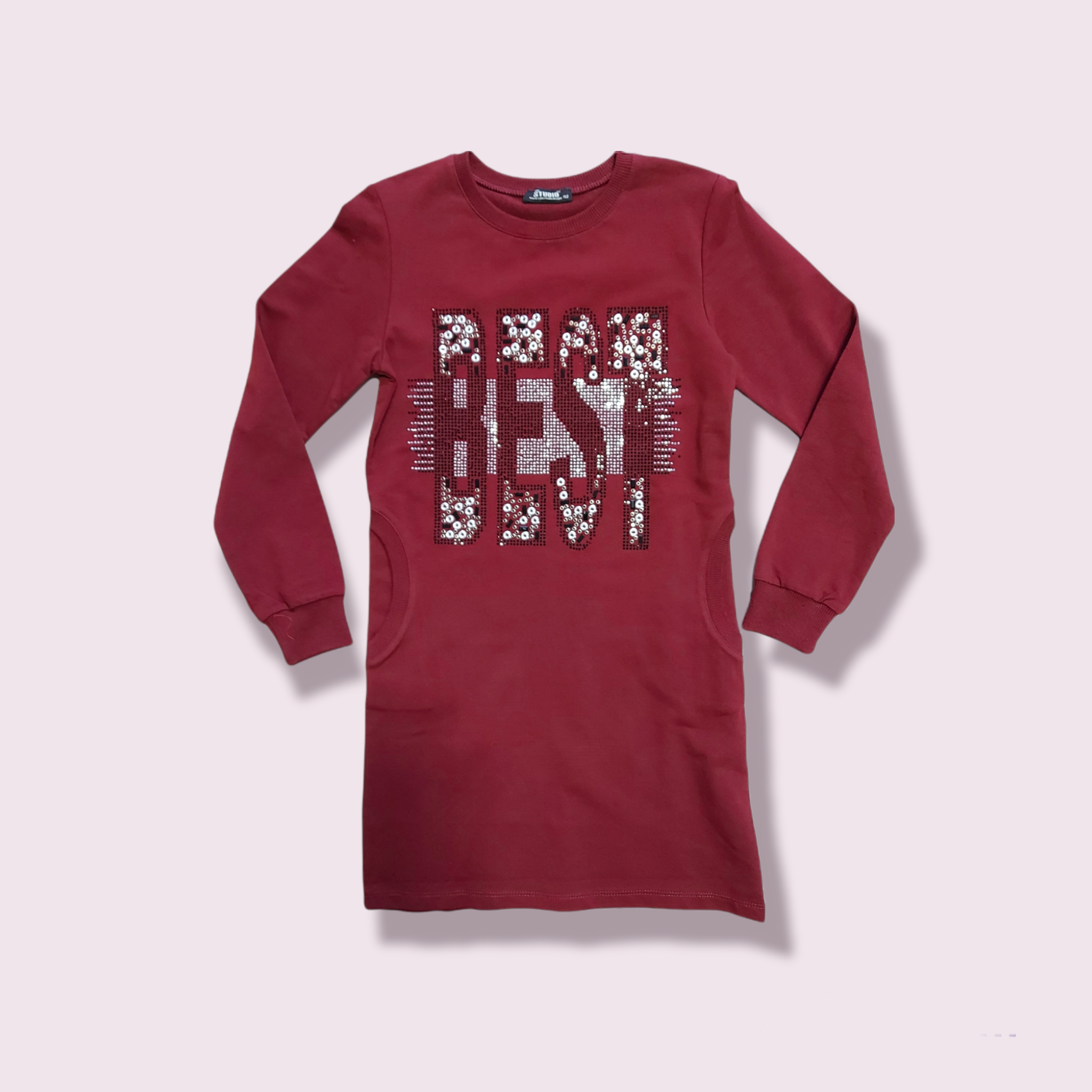 Športové bordové šaty 152, 164