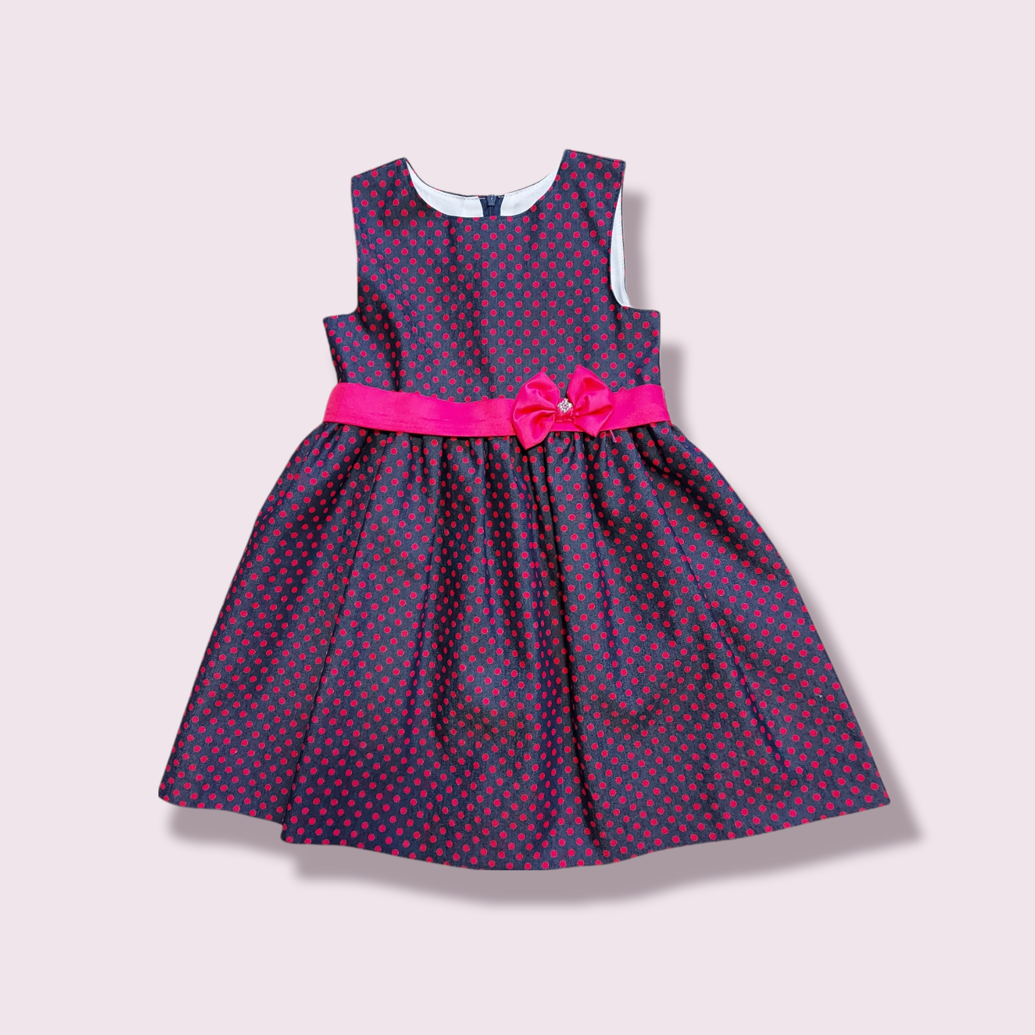 Ružovo - modré šaty 122