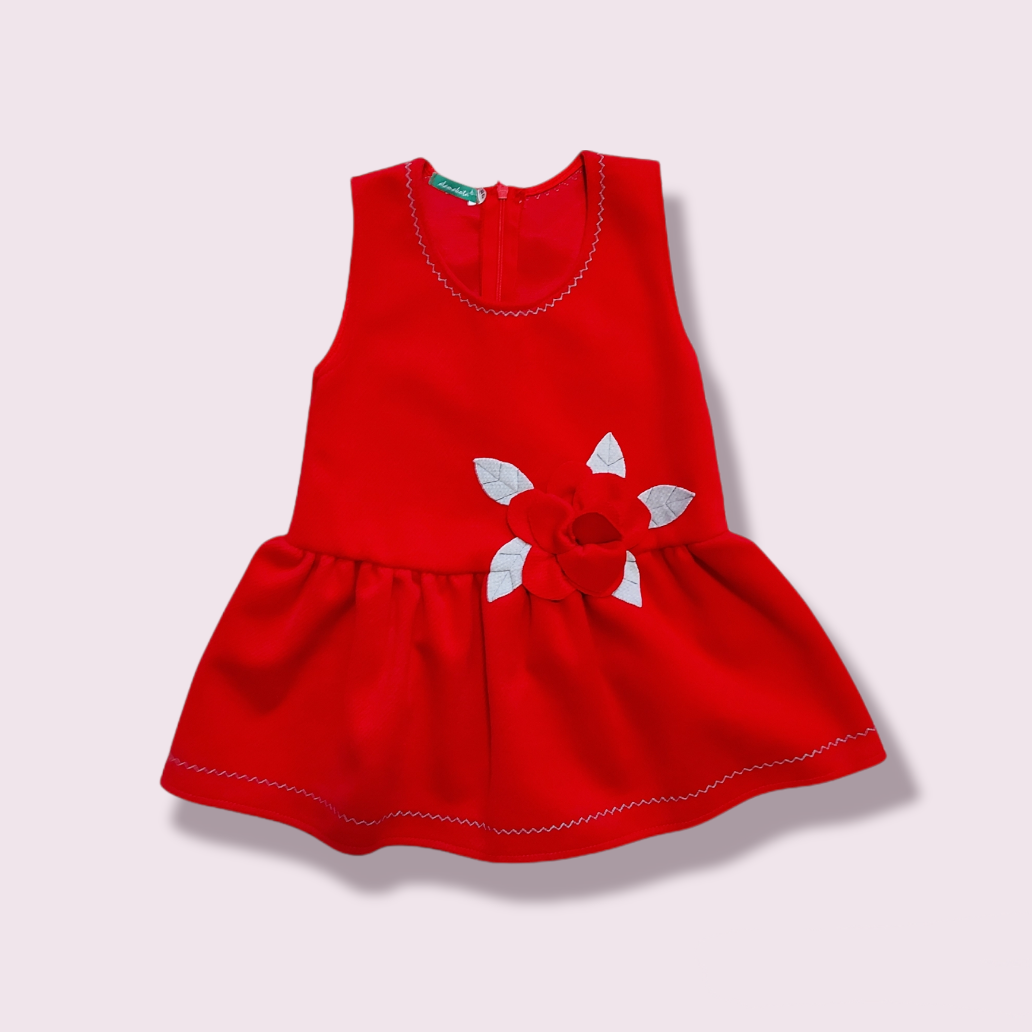 Červené zamatové šaty 98