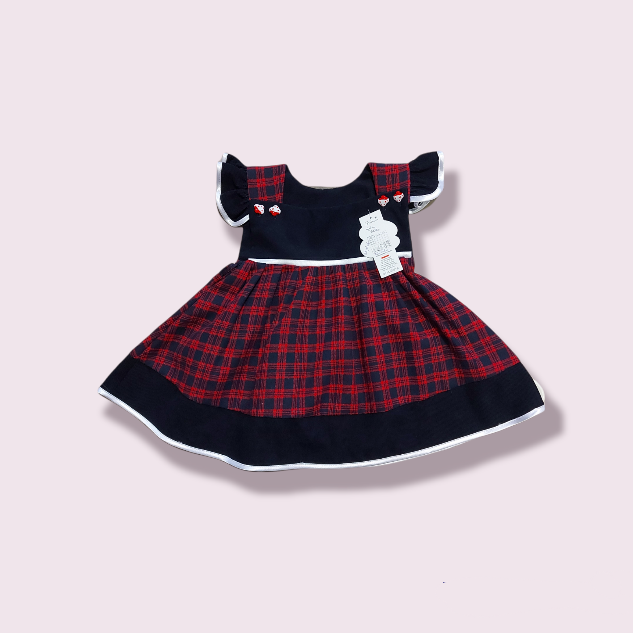 Karované šaty 104, 110, 116, 122