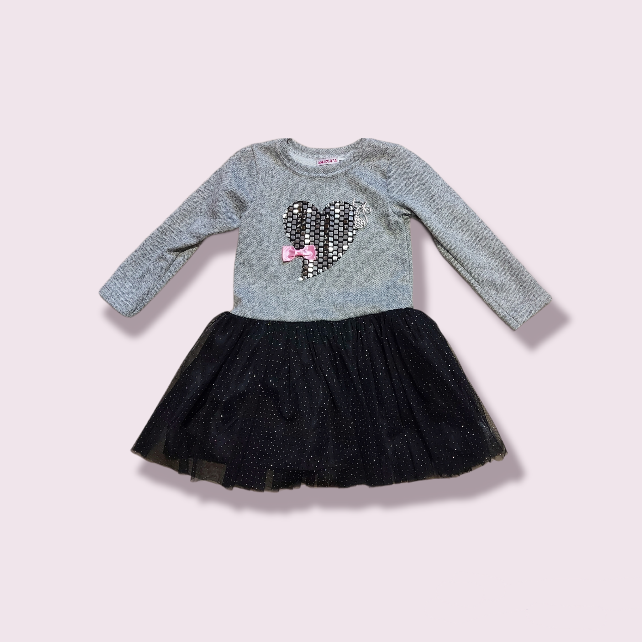 Sivo - čierne šaty 86, 92