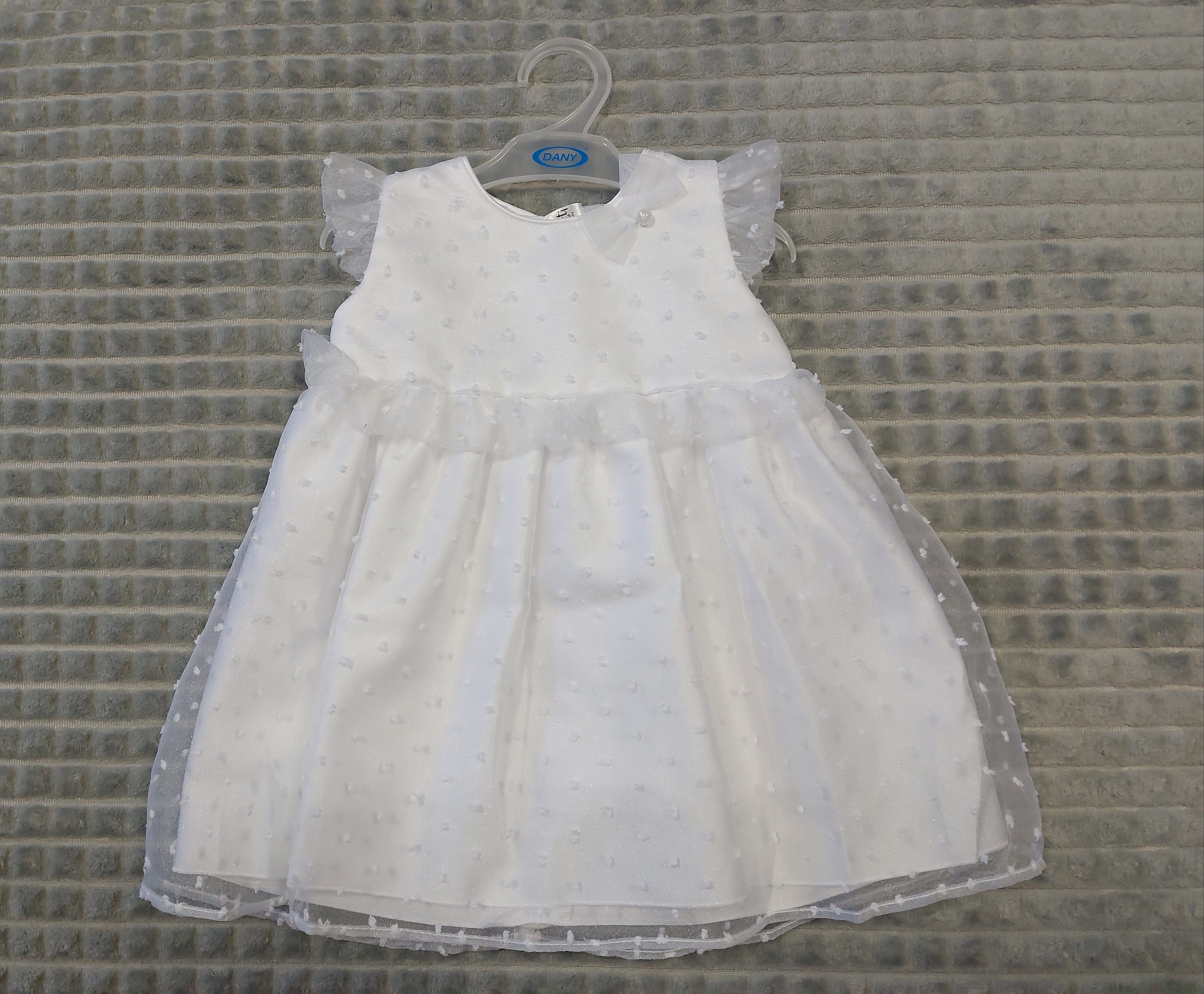 Biele šaty / bodka veľ. 68