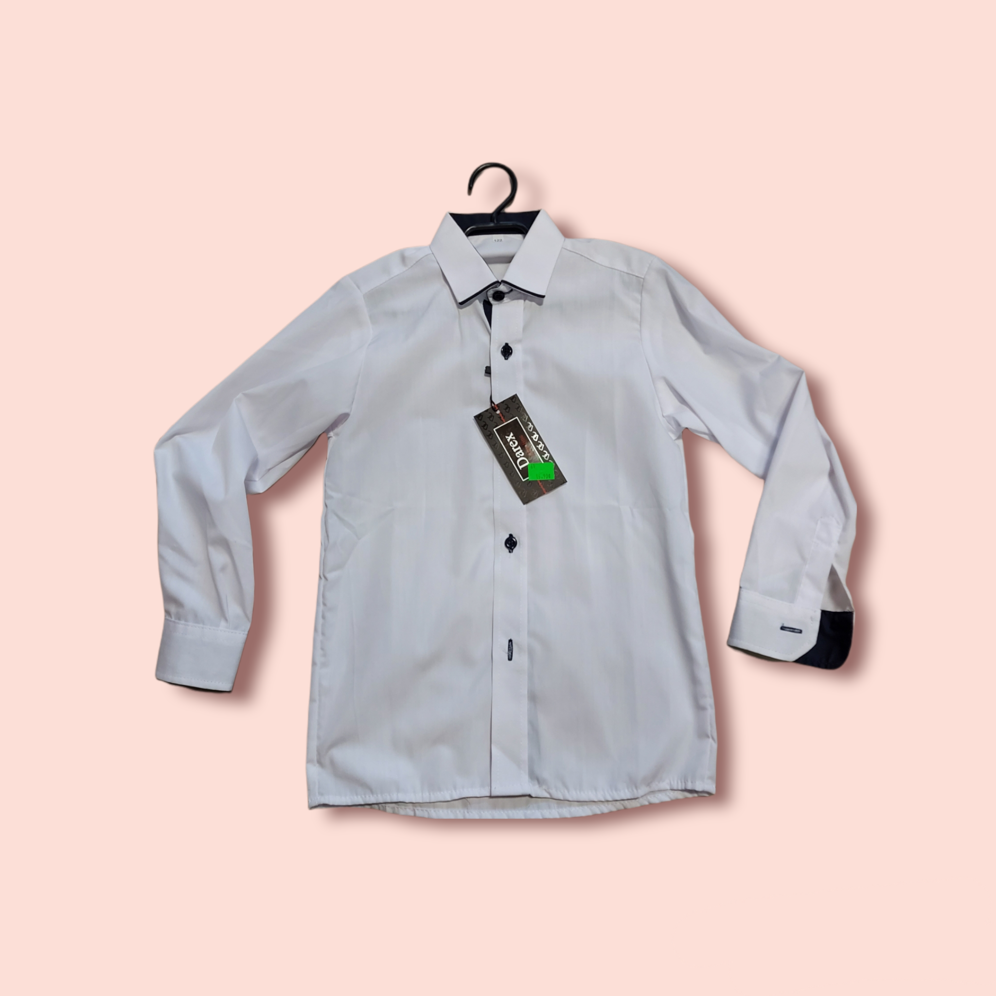 Chlapčenská košeľa SLIM modrý lem veľ. 110, 116, 122