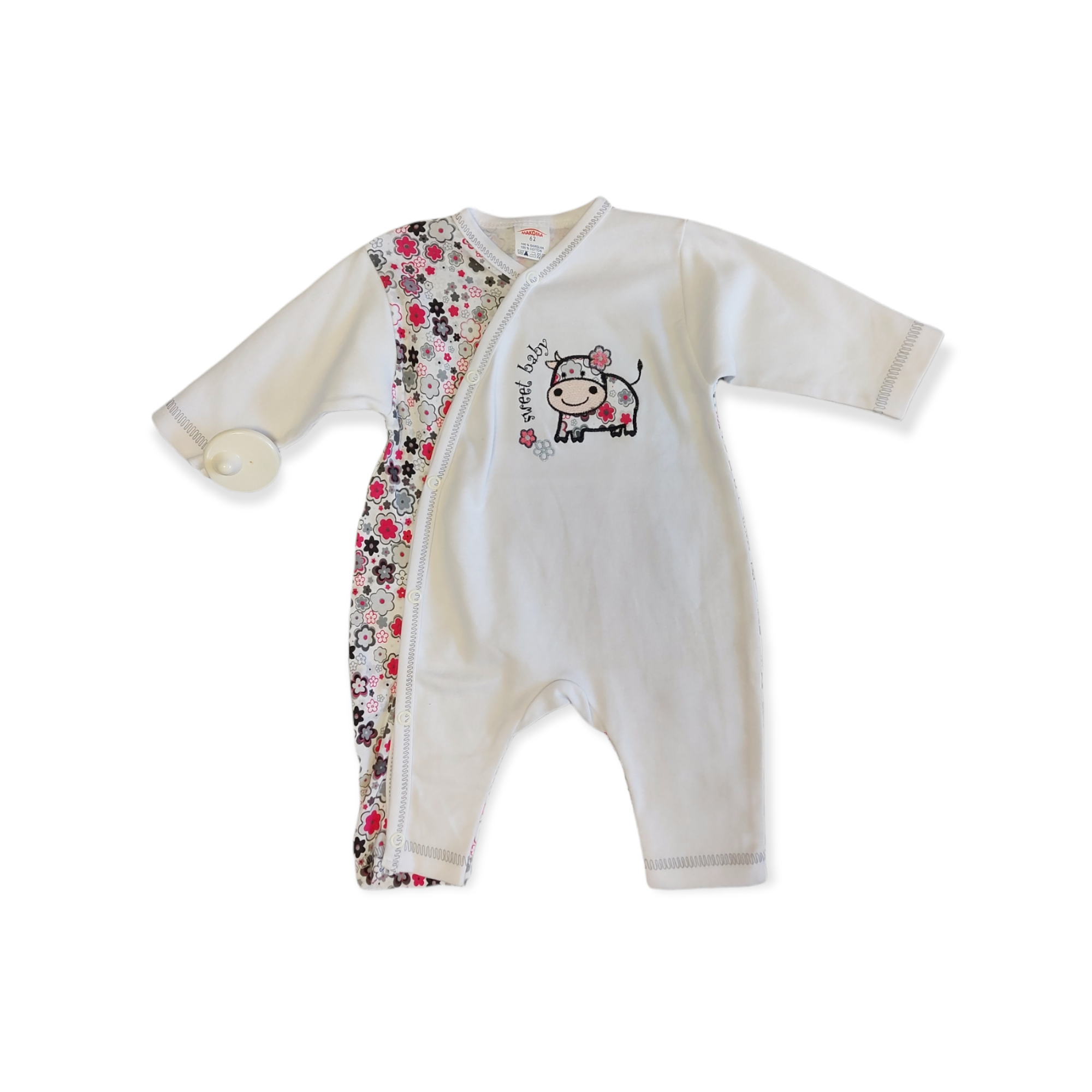 Dupačky biela kravička veľ. 56, 62