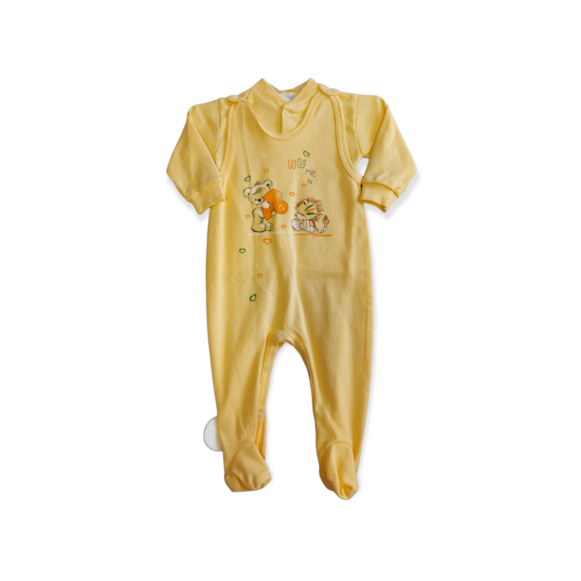 Dupačky + kabátik žltá veľ. 74