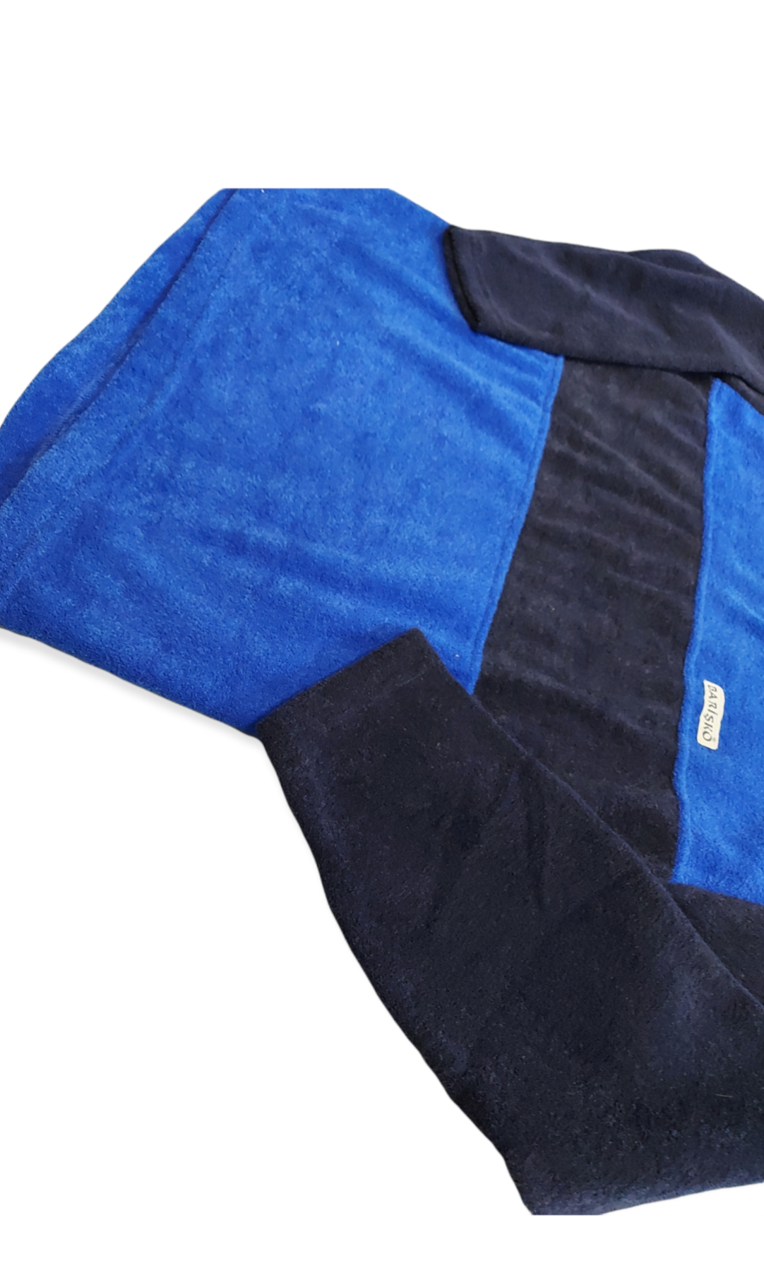 Chlapčenské tričko mikinu hrubšie frote modré veľ. 176