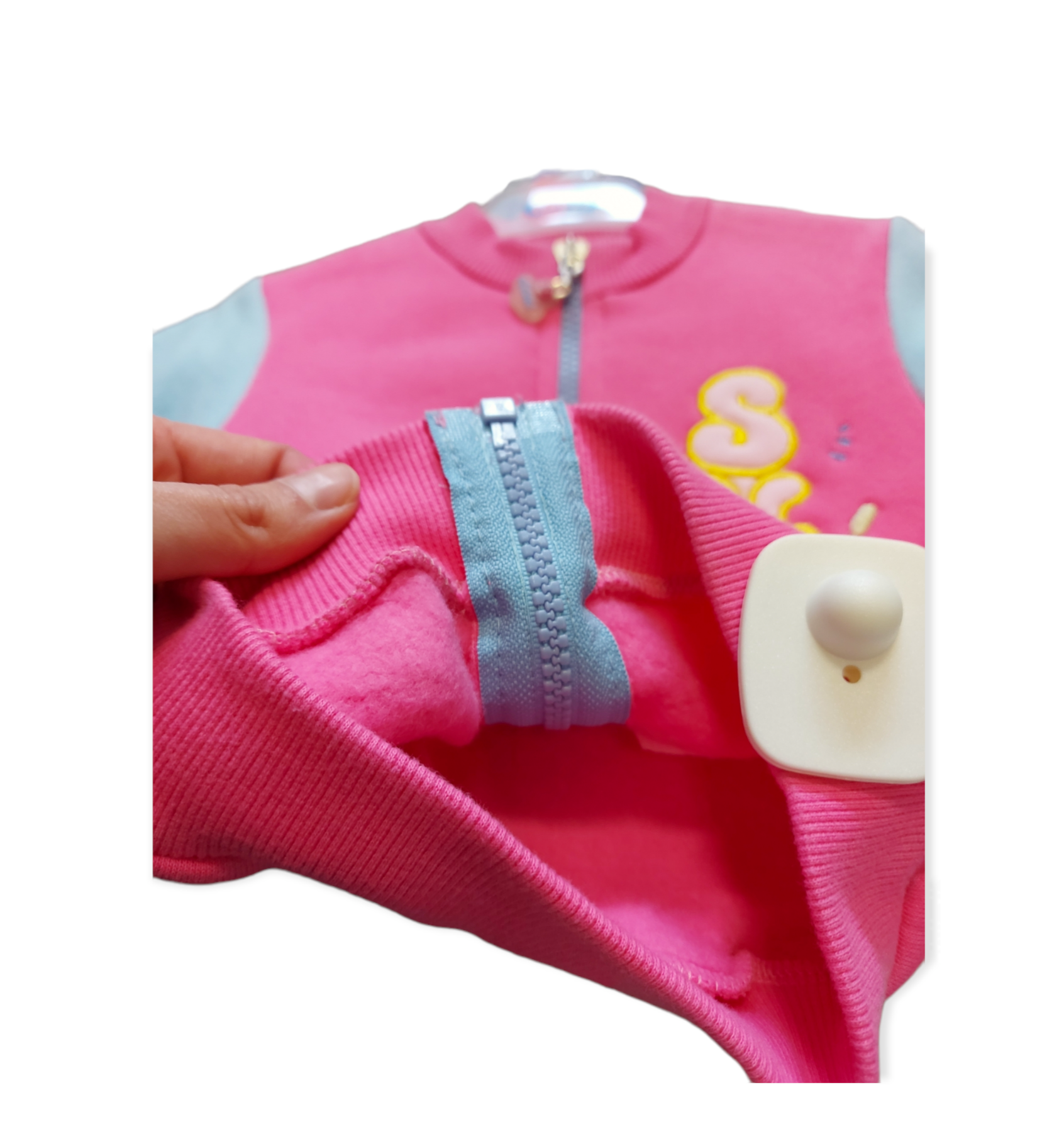 Dievčenská mikina - ružovo-modrá - veľ. 68