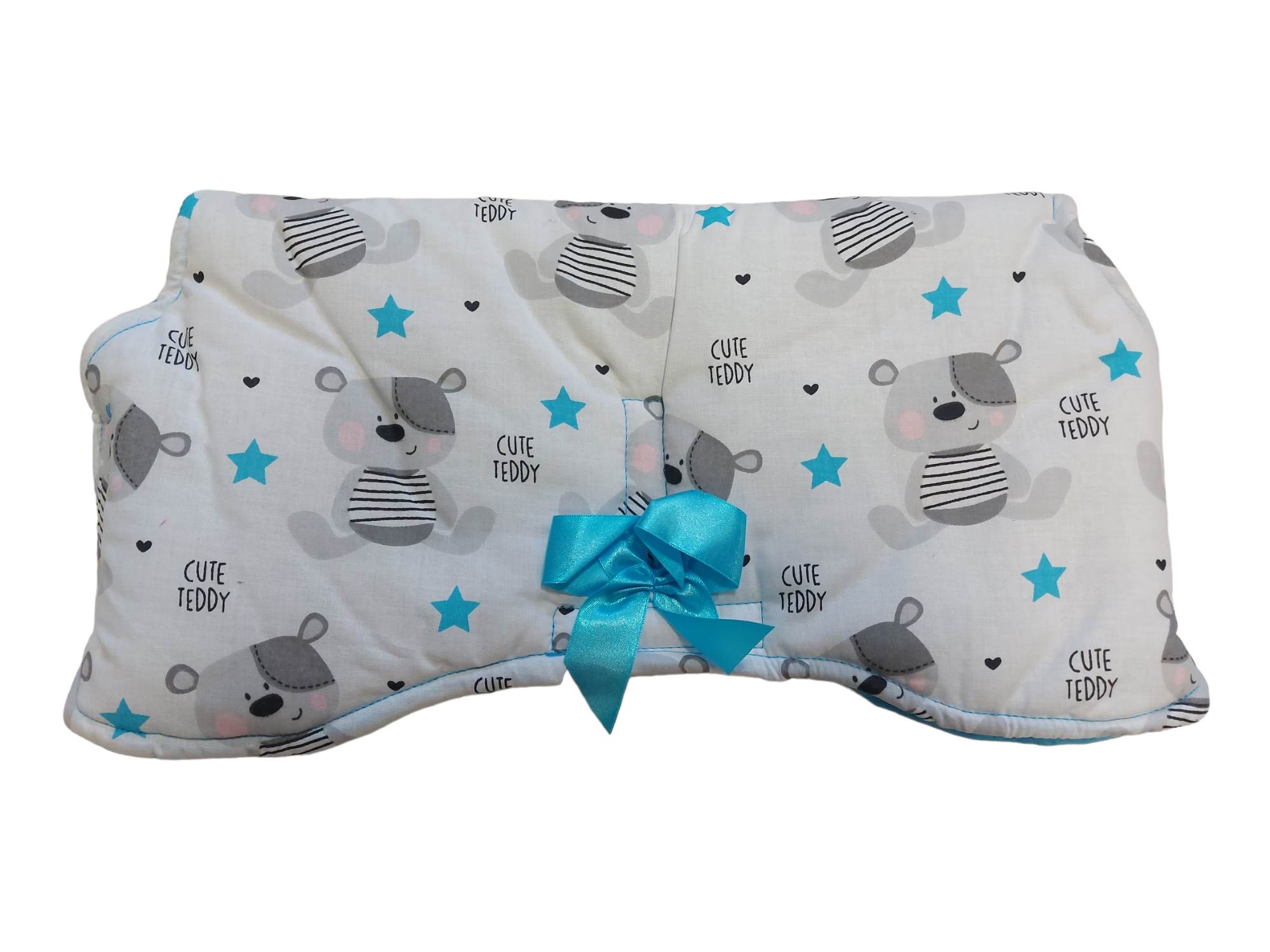 Rukávnik na kočík bavlnený Floo for Baby - BLUE TEDDY