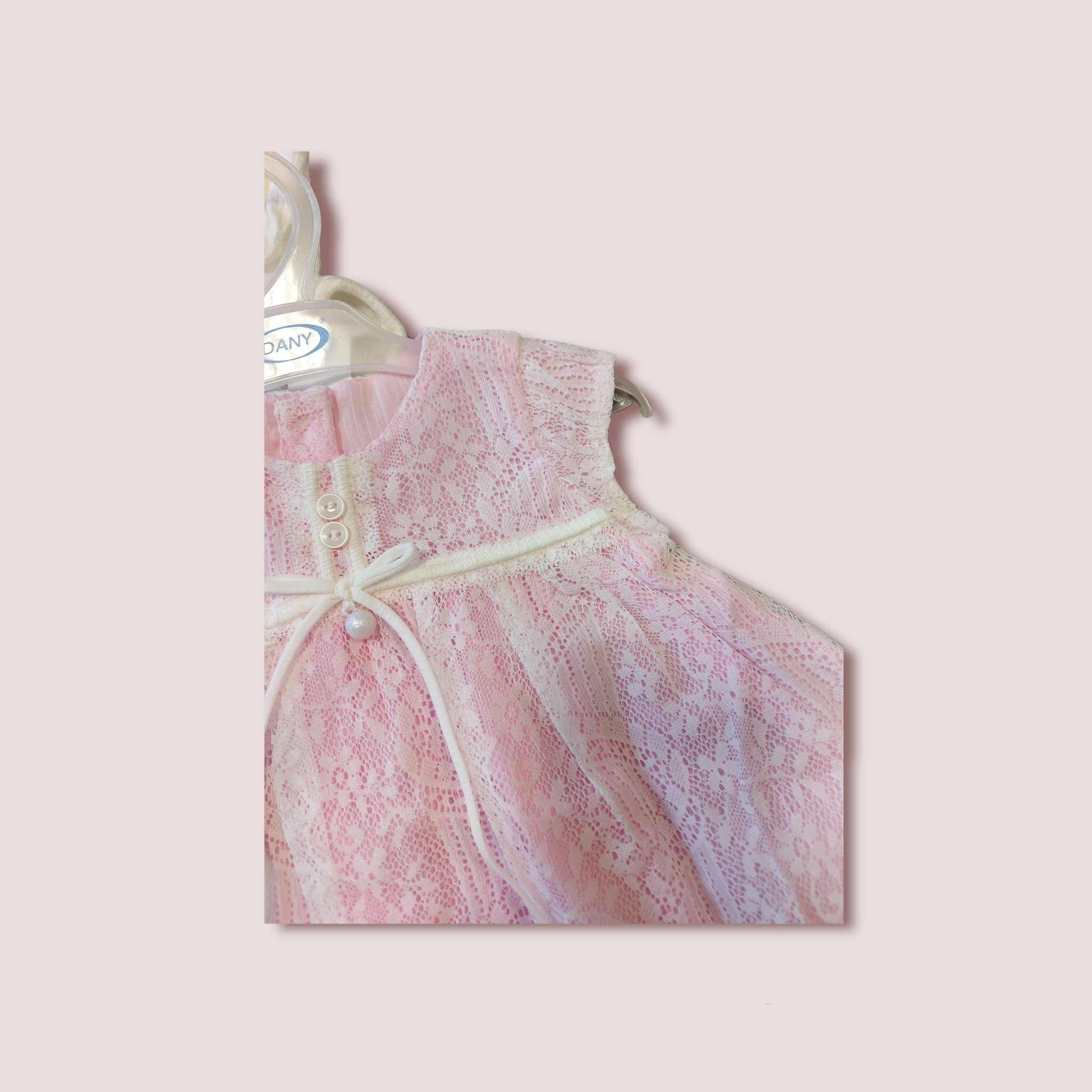 Ružovo - krémové šaty s bolerkom veľ. 62, 68