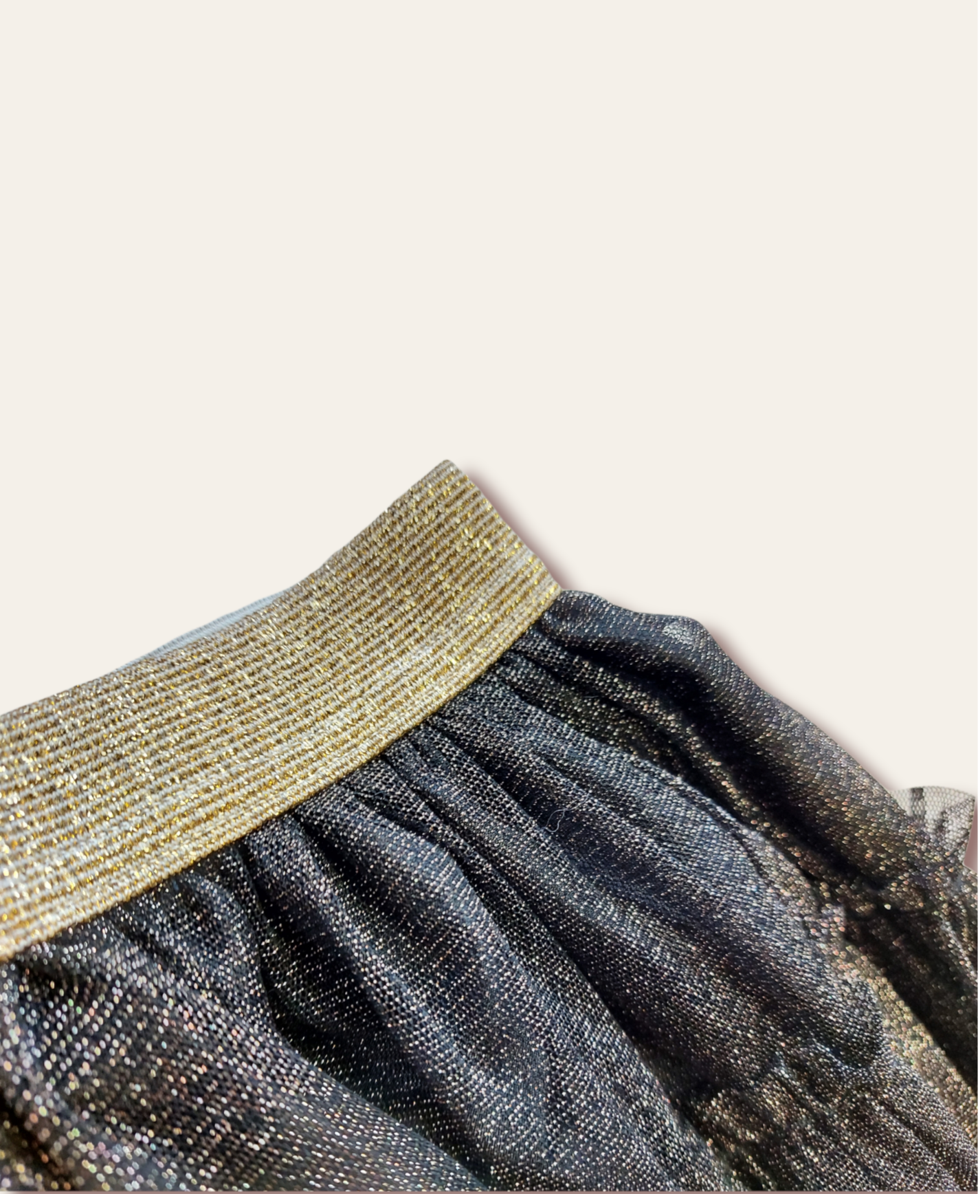 Sukňa čierna trblietavá veľ. 98/104