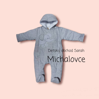 Sivý zimný overal - veľ. 80