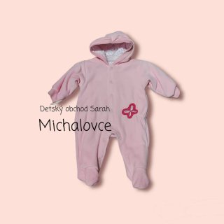 Dievčenský zamatový zimný overal - veľ. 68