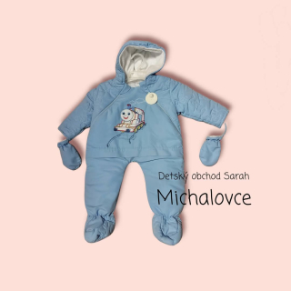 Chlapčenský zimný overal + rukavice - veľ. 68