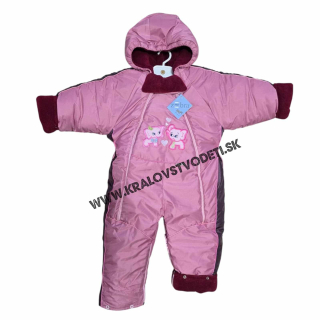 Dievčenský zimný nepremokavý overal - veľ. 92