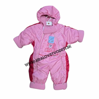 Dievčenský zimný nepremokavý overal - veľ. 80