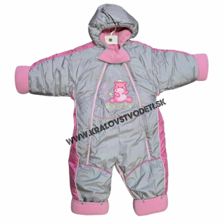 Dievčenský zimný nepremokavý overal - veľ. 92