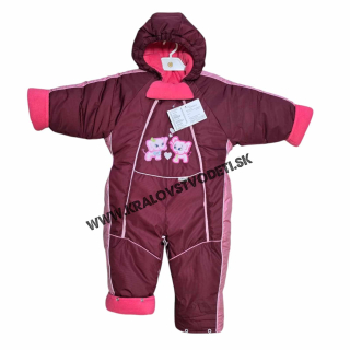 Dievčenský zimný nepremokavý overal - veľ. 92