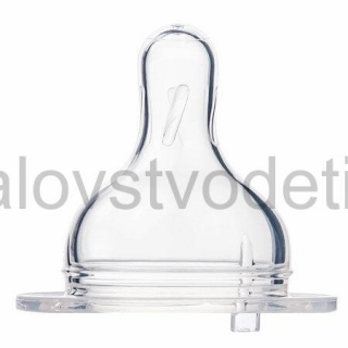 Canpol babies Silikónový cumlík Stredný pre fľašu so širokým hrdlom EasyStart 1 ks