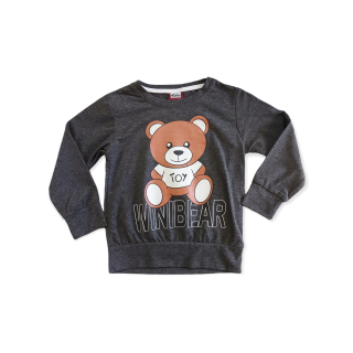 Chlapčenské tričko sivé macko 0-1rok, 1-2rok