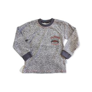 Chlapčenské tričko teplé sivé veľ. 122, 146