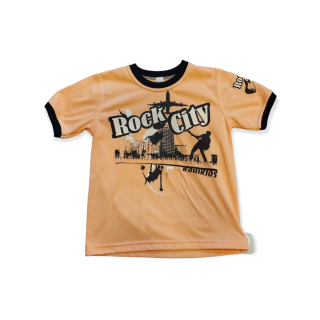 Chlapčenské tričko marhuľovo oranžové veľ. 134