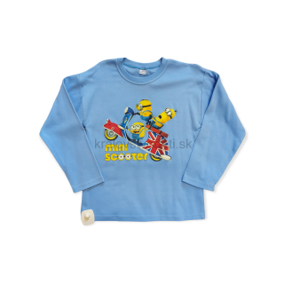 Chlapčenské tričko modré mimoni  veľ. 134