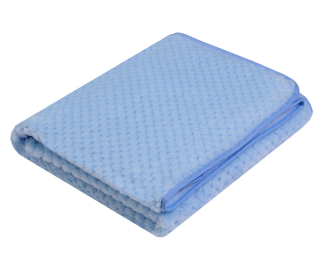 Žakárová deka SOFT - modrá