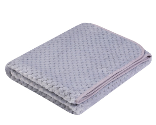 Žakárová deka SOFT - sivá