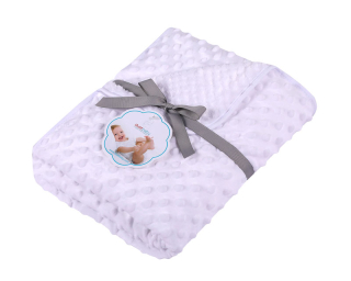 Deka minky + KORAL biela