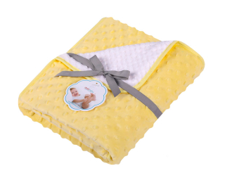 Deka minky + KORAL žltá