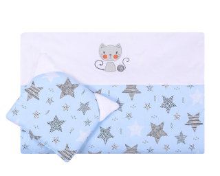 Set Lux deka + vankúšik modrá