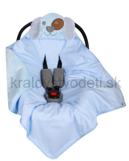 Zavinovačka do autosedačky ANIMALS - modrá