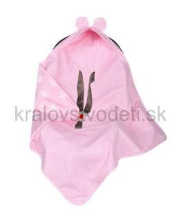 Zavinovačka do autosedačky ružová - hviezdy