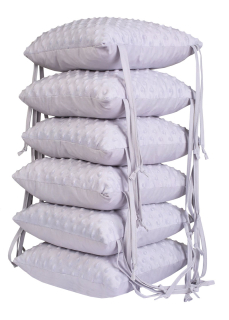 Vankúšový mantinel Minky - sivý