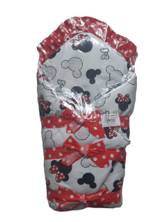 Zavinovačka Minnie - červená