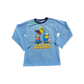 Chlapčenské tričko mimoň svetlo modré veľ. 140