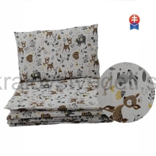 Komplet 2D - 120x90cm - jelenček hnedá