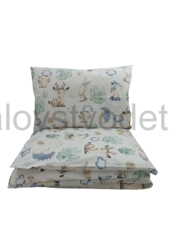 Komplet 2D - 120x90cm - lesné zvieratká