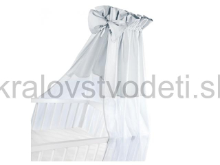 Baldachýn sieťovaný - sivý