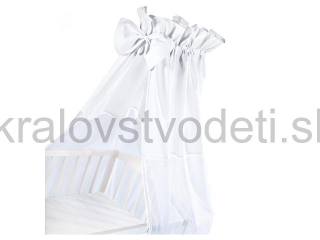 Baldachýn sieťovaný - biely