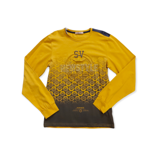 Chlapčenské tričko horčicové / žlté veľ. 164, 176