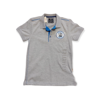 Chlapčenské tričko sivé s golierom veľ. 176