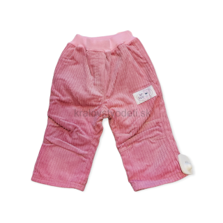 Dievčenské mendžestrové nohavice + flees veľ. 74