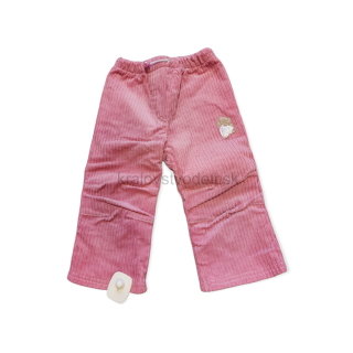 Dievčenské mendžestrové nohavice + jemný flees veľ. 86, 92