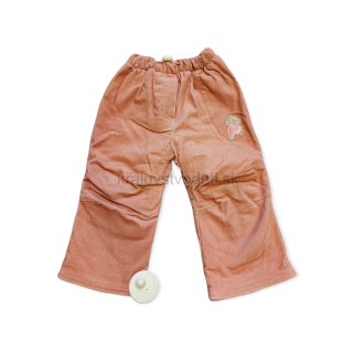 Dievčenské mendžestrové nohavice + flees vel. 80