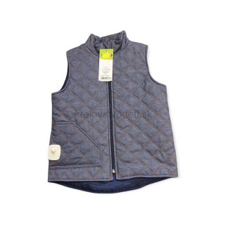 Chlapčenská tenká vesta bez rukávov - modrá veľ. 110